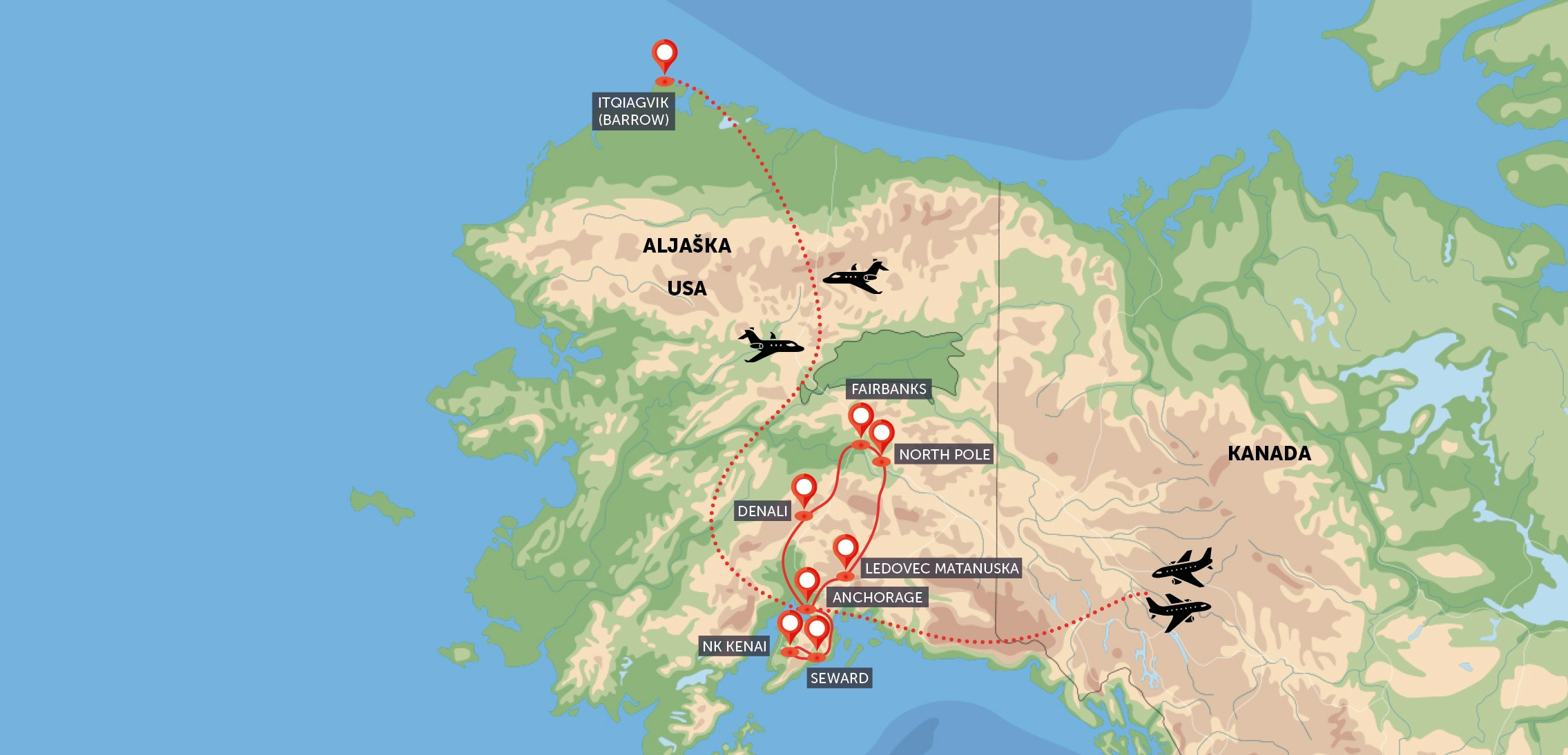 Aljaška - velký okruh 