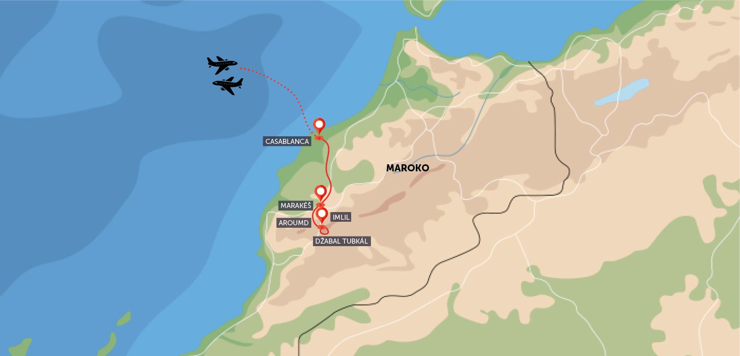 Výstup na Jabal Toubkal a okruh Marokem
