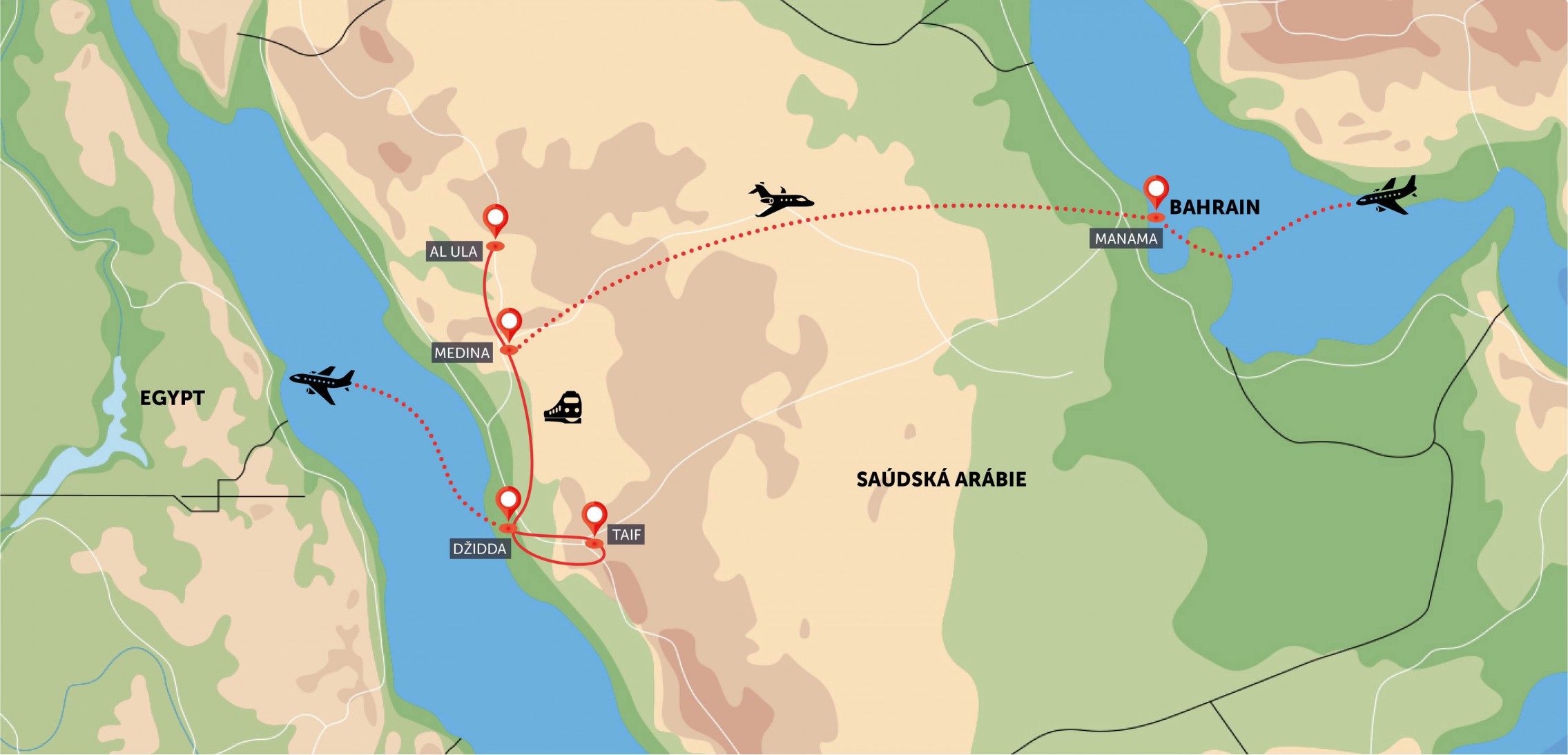 Saúdská Arábie a Bahrajn