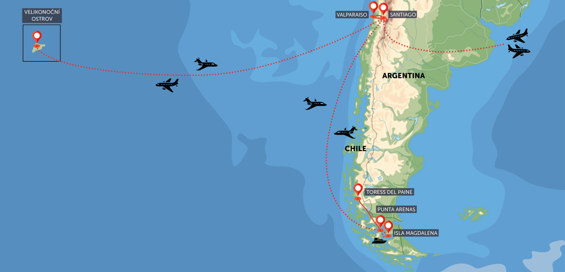 Chile – Patagonie a Velikonoční ostrov
