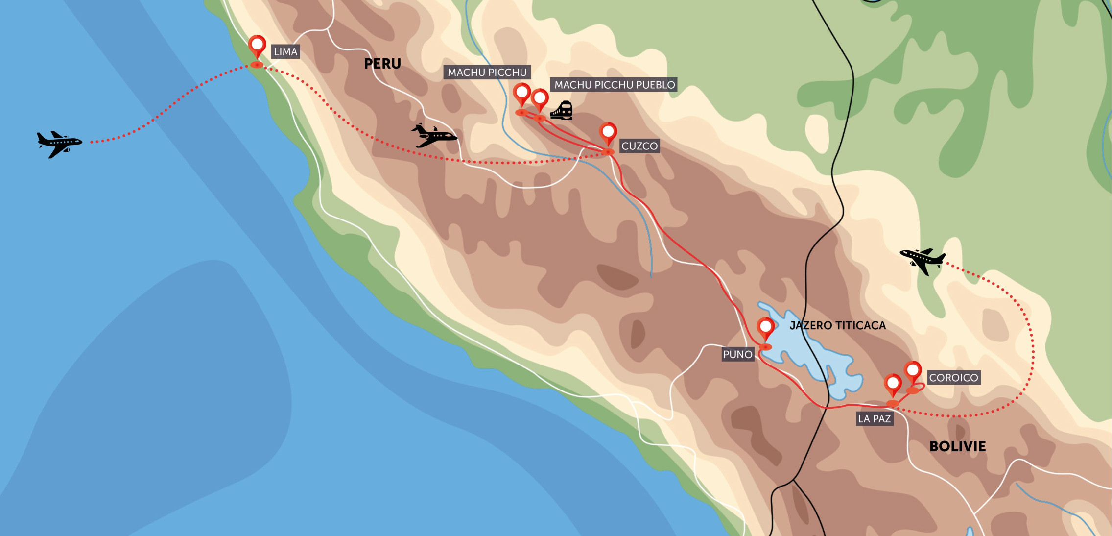 Machu Picchu a Titicaca