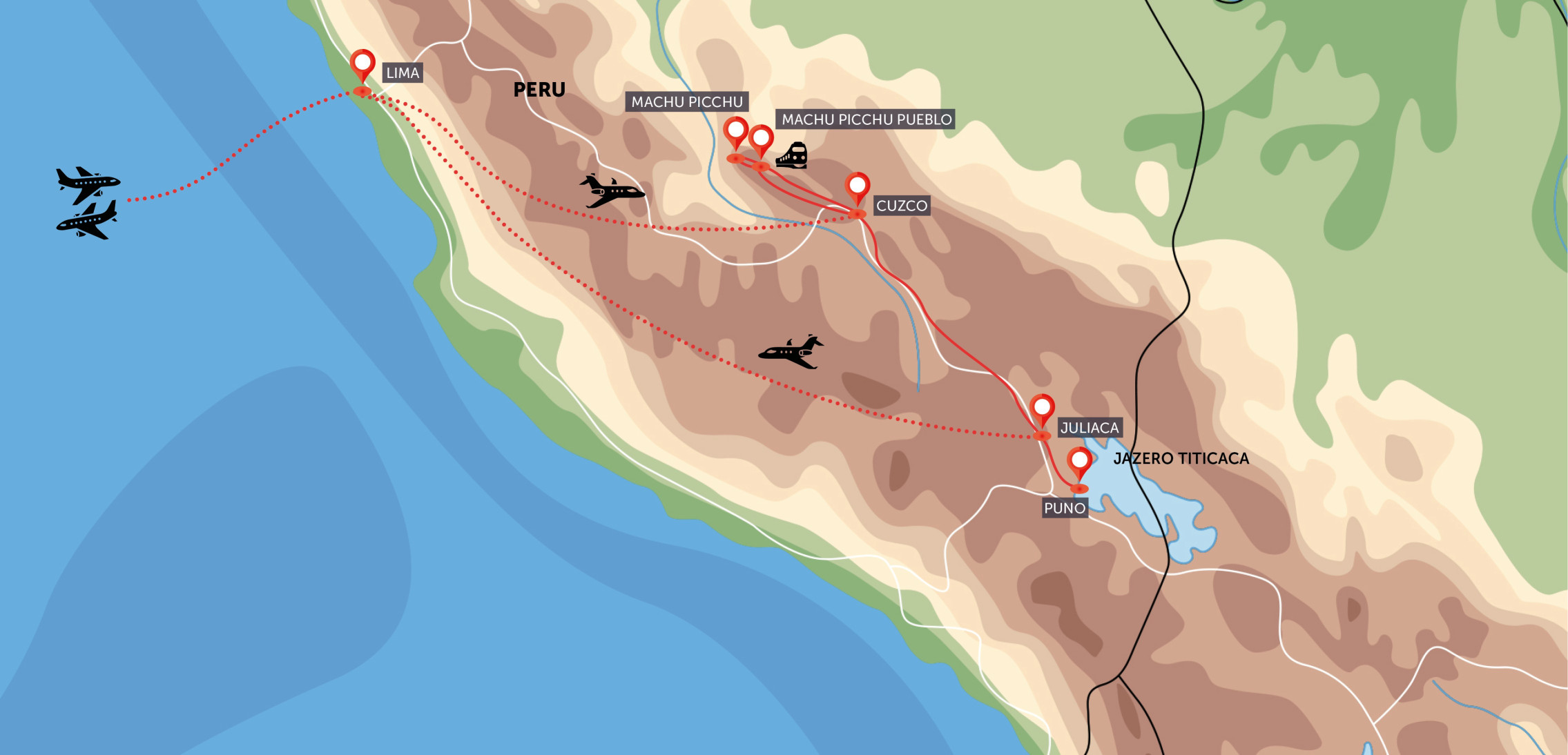 Machu Picchu, Titicaca a La Paz