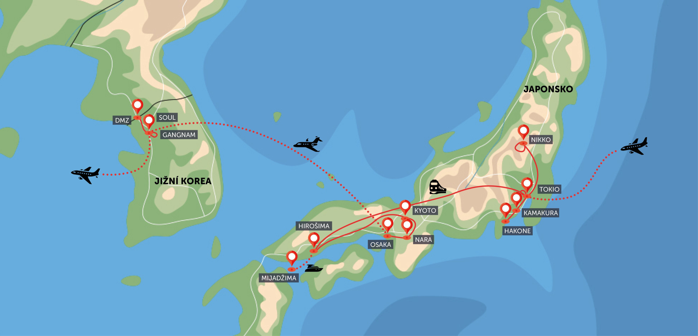 Jižní Korea, Japonsko 2026