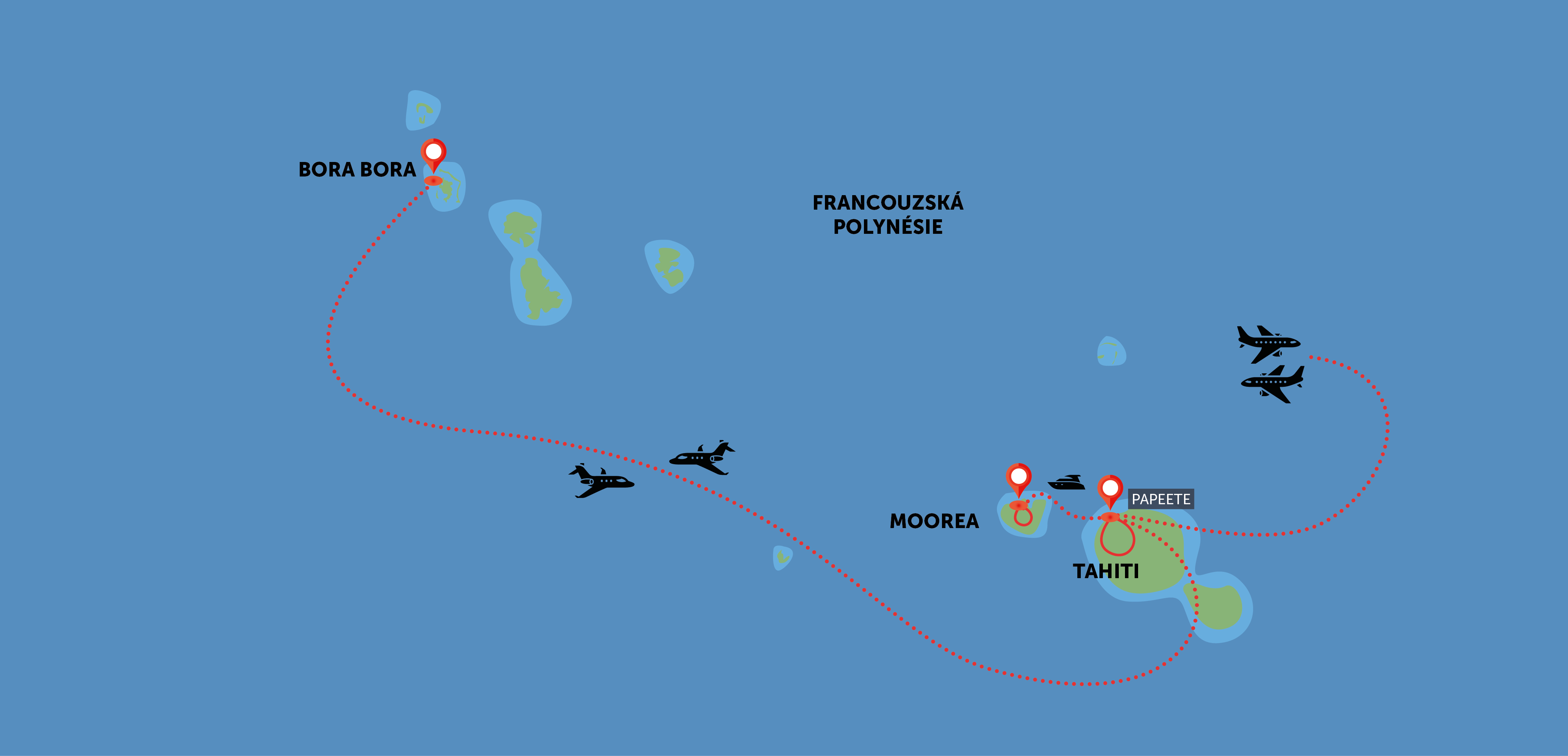 Francouzská Polynésie (Tahiti, Moorea, Bora Bora) 2026
