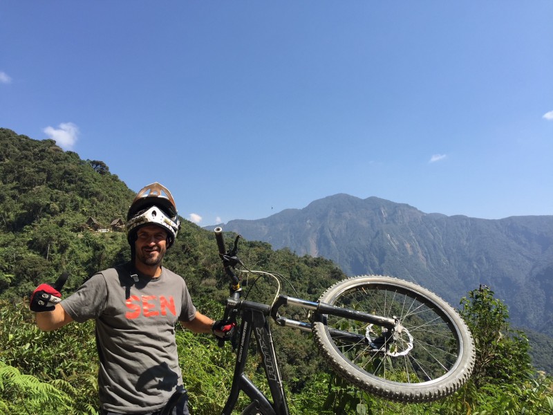 Sjezd cesty smrti v Bolívii