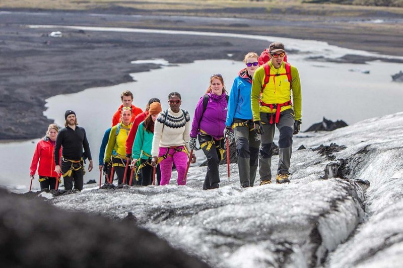 Procházka po islandském ledovci Sólheimajökull