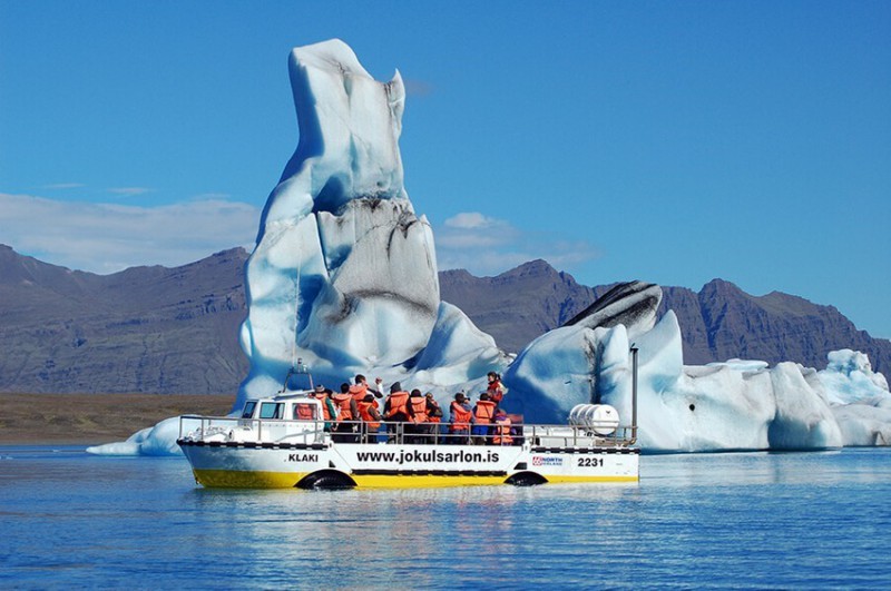 Plavba po ledovci v laguně Jökulsárlón