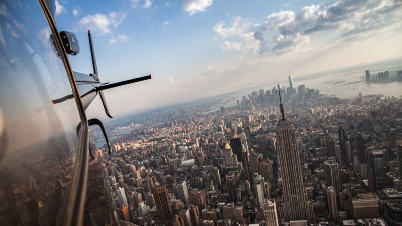 Let helikoptérou okolo Manhattanu