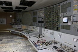 Kontrolní centrum třetího reaktoru v Černobylu