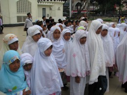 Muslimská dívčí škola na Sumatře
