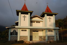 Křesťanský kostel na ostrově Flores