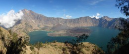 Panorama sopky Rinjani, Lombok