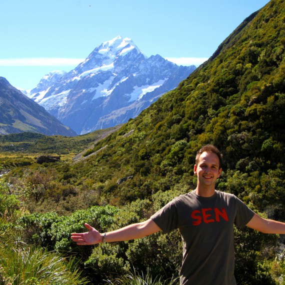 Mt. Cook - nejvyšší hora Nového Zélandu
