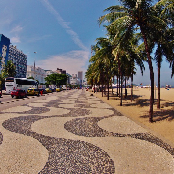 Procházka po pláži v Riu 