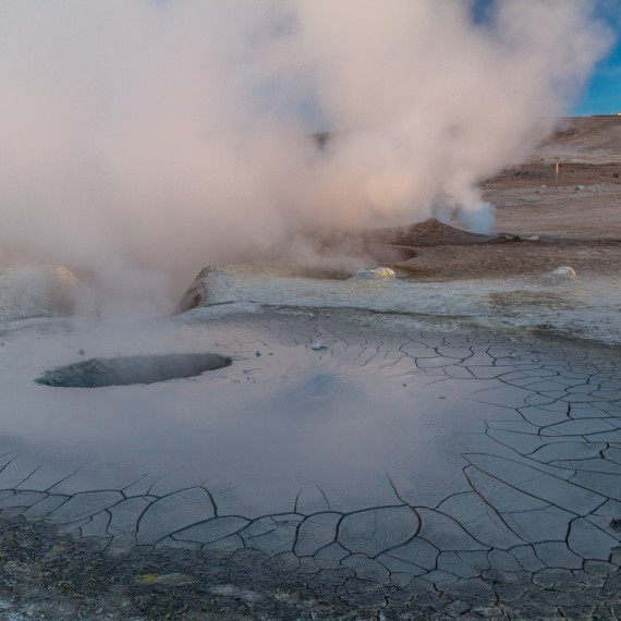 Termální pole na severu Chile