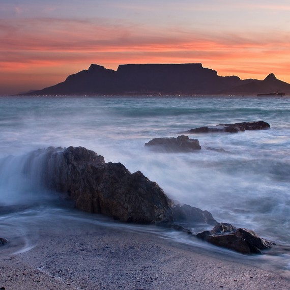 Západ slunce v Kapském Městě