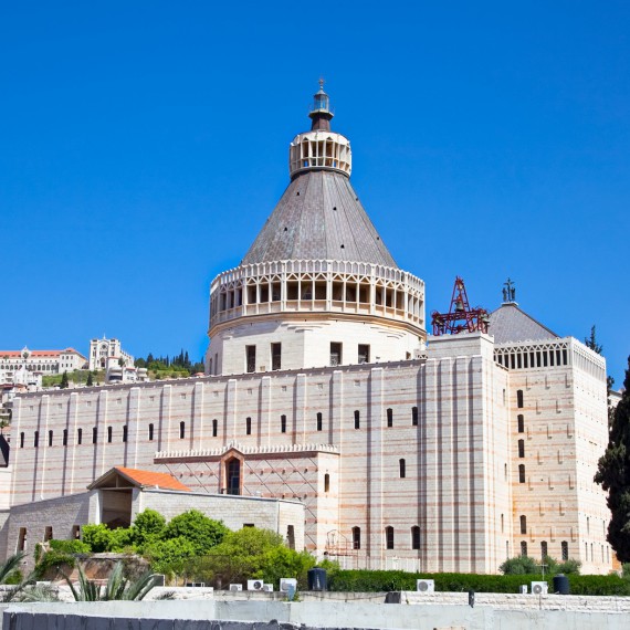 Bazilika zvěstování přímo v srdci Nazaretu