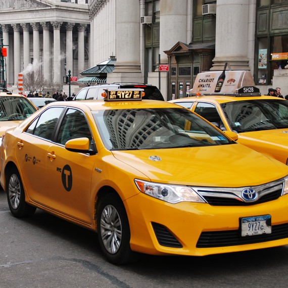 Žluté taxíky v NYC