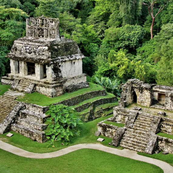 Mayské pyramidy v Palenque
