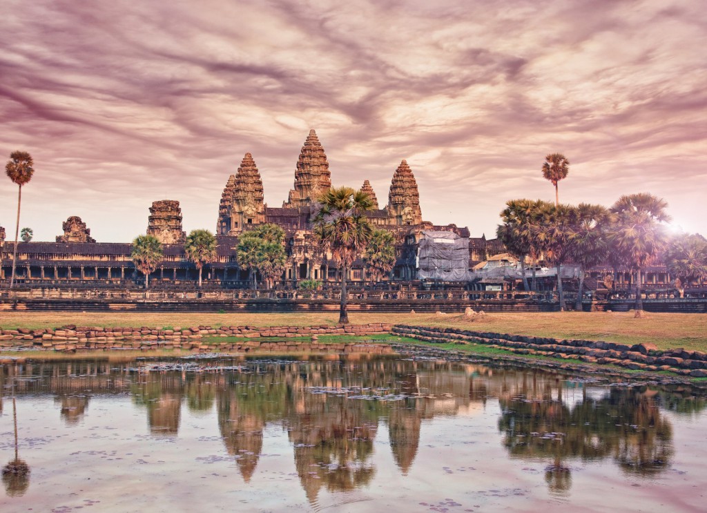 Angkor Wat je symbolem celé Kambodži