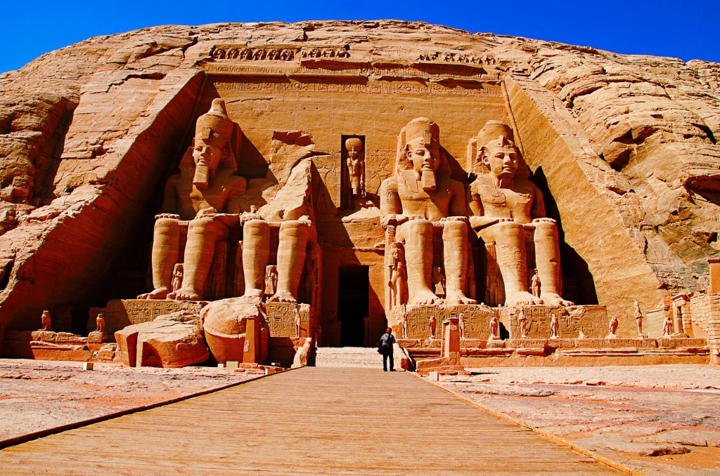 Abu Simbel v Egyptě 