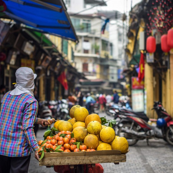 Atmosféra hanojské staré čtvrti