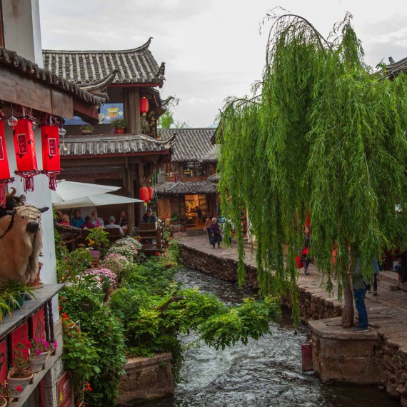 Město Lijiang v severním Yunnanu 