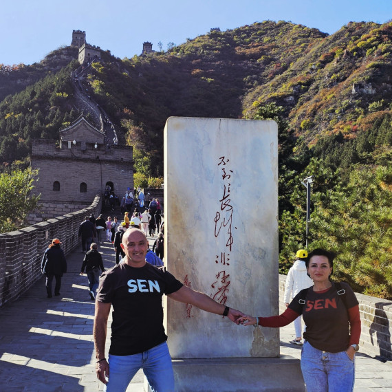 Pozdrav od CK SEN klientů z Velké čínské zdi.