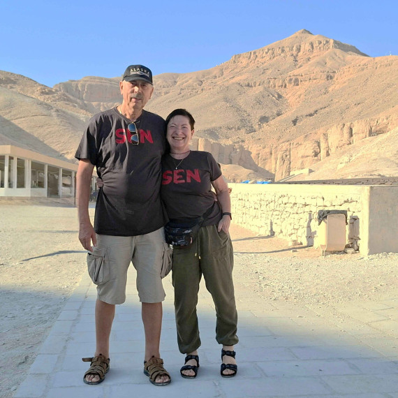 CK SEN klienti v Údolí králů v Egyptě.