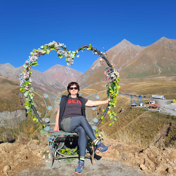 Klientka CK SEN v pohoří Kavkaz v Gruzii.