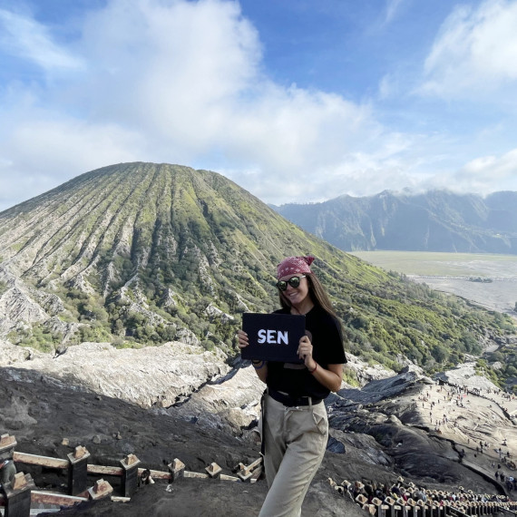 Výšlap na indonéskou sopku Bromo.