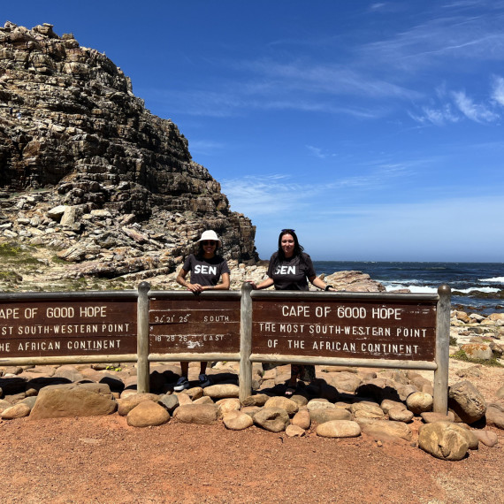 Mys Dobré naděje, místo kde se střetává Atlantický a Indický oceán.