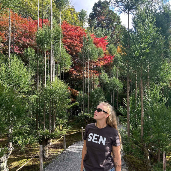 Zenová zahrada Rjóandži v japonském Kjótu.