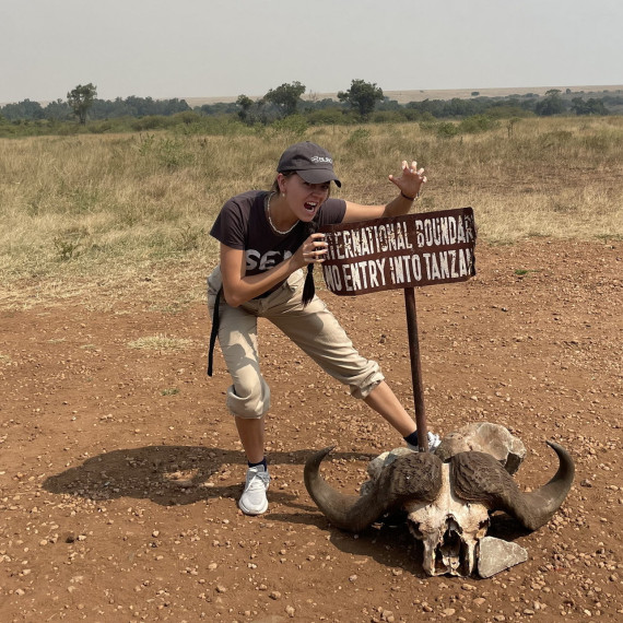 Na hranici mezi Keňou a Tanzanií.