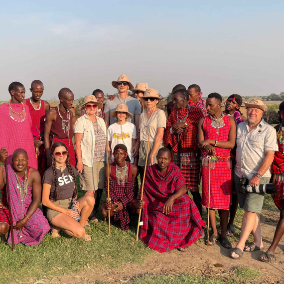 Návštěva místního kmene Masajů.