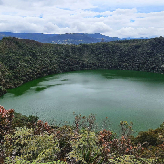 Bájné jezero v Kolumbii. 