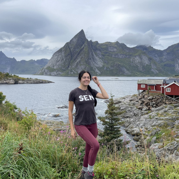 Tradiční dřevěné domky na Lofotech.