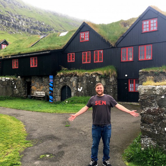 Typické domky na Faerských ostrovech 