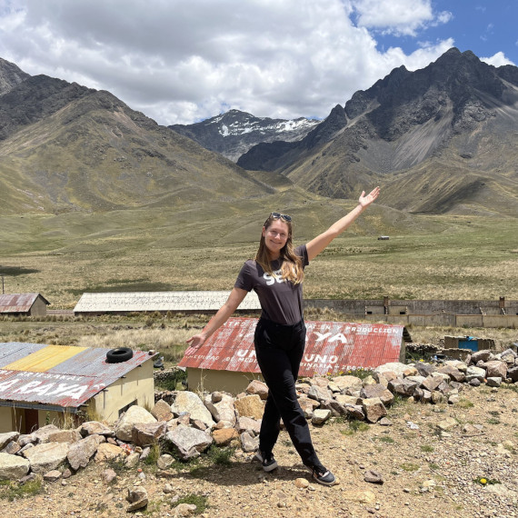 Horský průsmyk Abra La Raya v peruánských Andách.