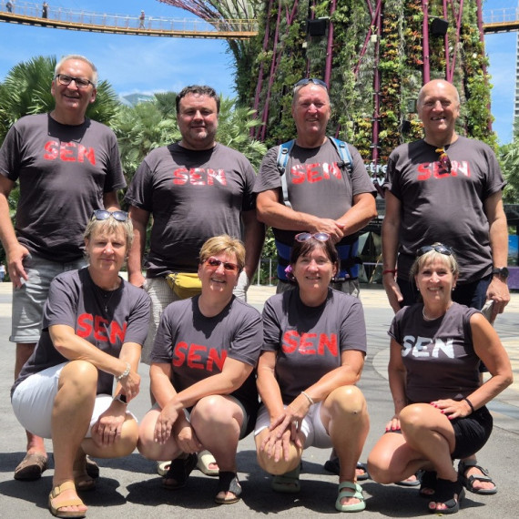 Skupinka našich klientů v Singapuru.