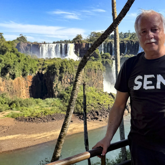 Náš klient při návštěvě Iguazú Falls.