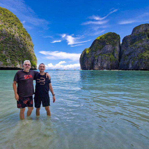 Klient CK SEN v Thajsku na ostrově Phi Phi.