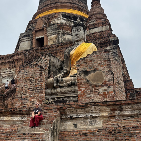 Návštěva historického města Ayutthaya v Thajsku.