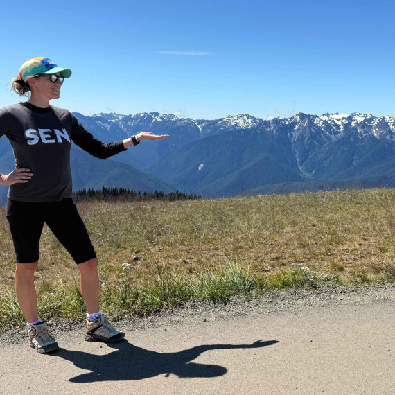 Úchvatné panorama oblasti Hurricane Ridge.