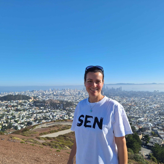 Vyhlídka na San Franciso.