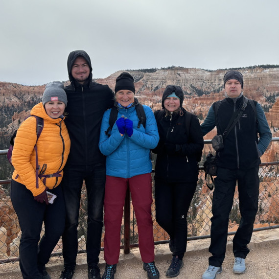 USA národní parky v malé skupince.