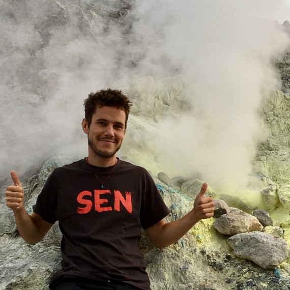 Sopka Sibajak na Sumatře