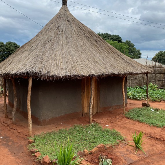 Tradiční vesnice v Zambii