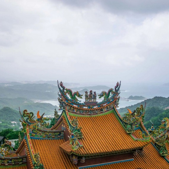 Jiufen - pohled na sever ostrova