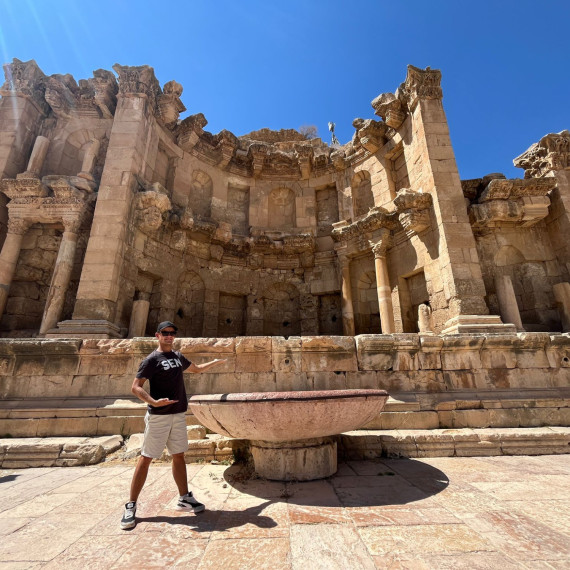 Historické město Jerash v Jordánsku.